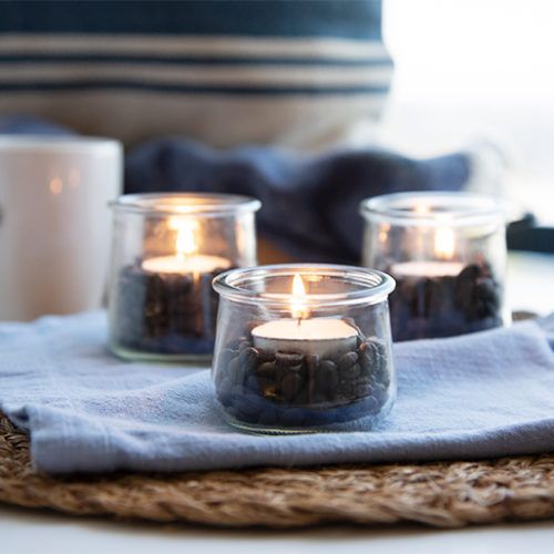 Les meilleures idées et astuces pour décorer votre maison sans trop d'argent bougies en verre