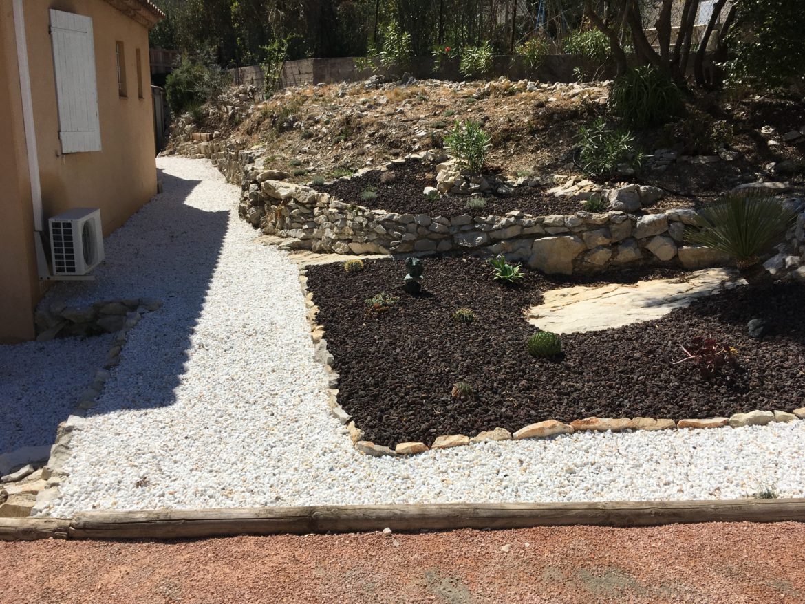 Comment délimiter du gravier ?