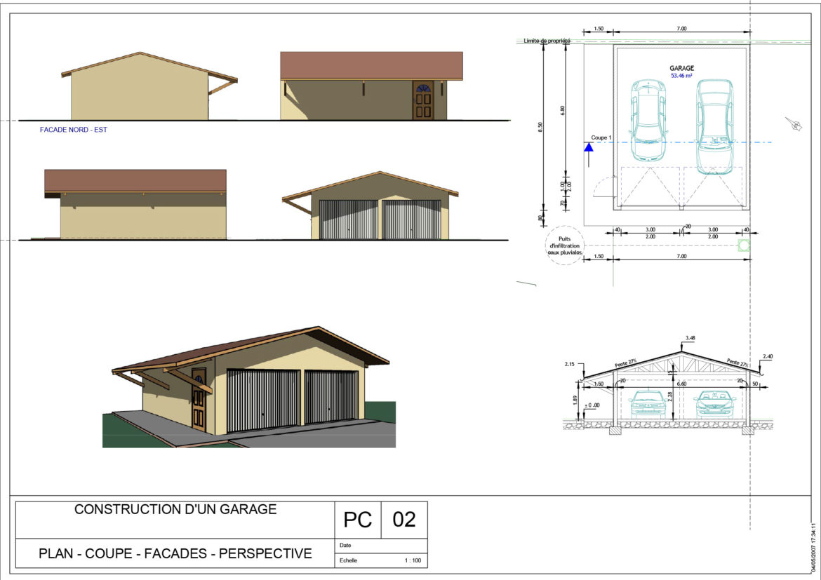 Comment faire Plan garage pour permis de construire ?