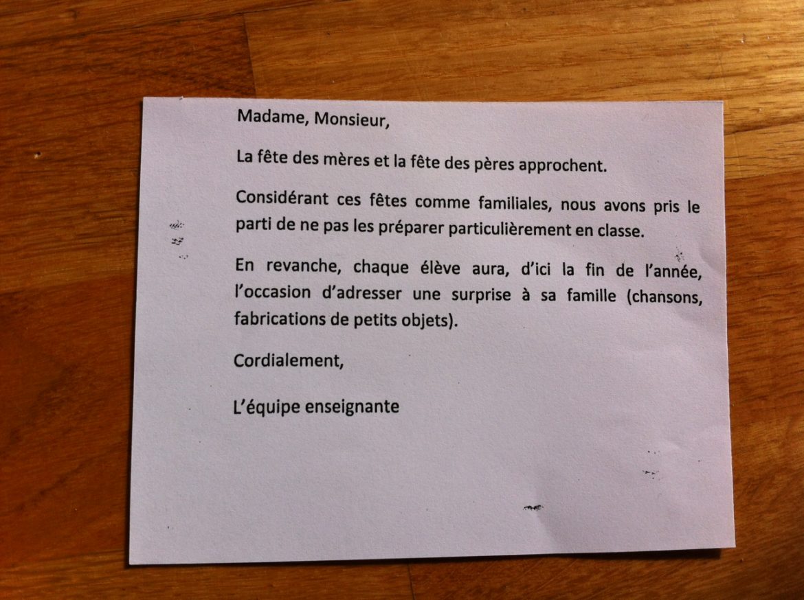 Comment faire un mot pour prévenir les voisins d'une fête ?