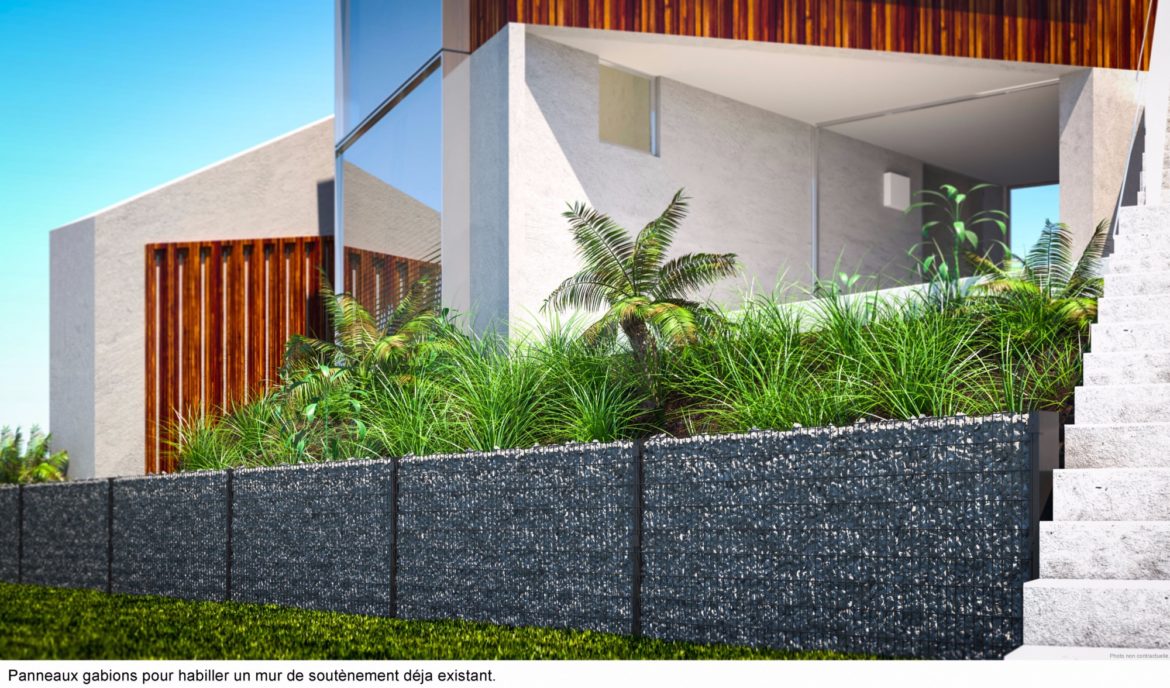 Comment fixer une clôture sur des gabions ?