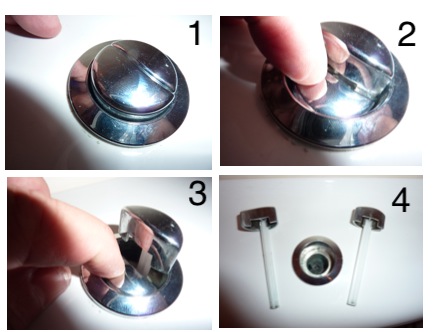 TUTORIEL] Comment clipser et déclipser le bouton poussoir du mécanisme de chasse  d'eau MW2 