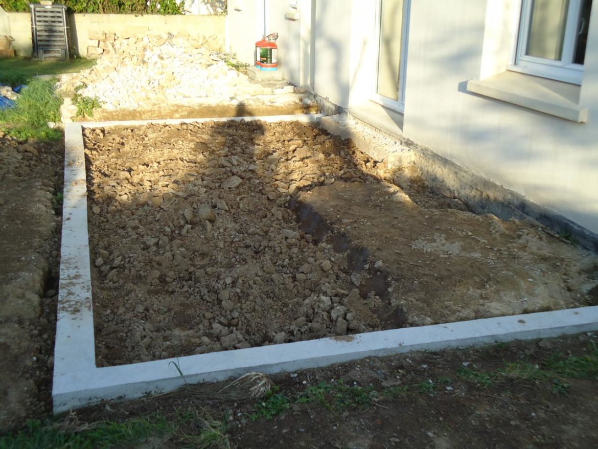 Quelle épaisseur de béton pour faire une terrasse ?