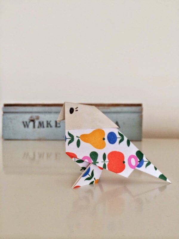 oiseau en origami