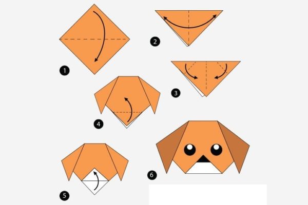 L'origami le plus simple à faire avec les enfants et célébrer la journée mondiale de l'origami canin 