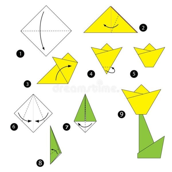 L'origami le plus simple à faire avec les enfants et célébrer la journée mondiale des fleurs d'origami 