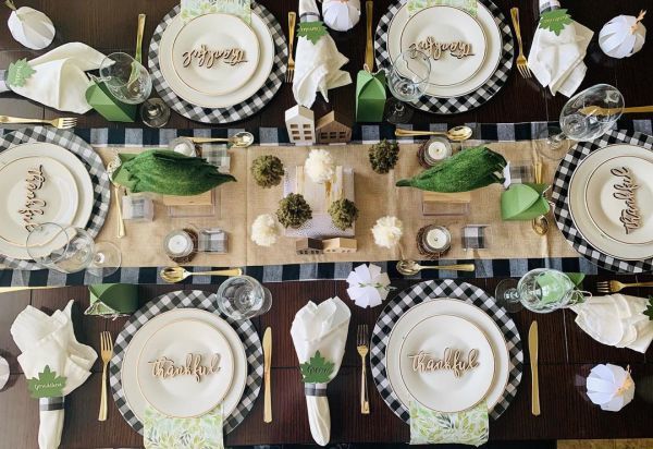 Décoration de table de Thanksgiving