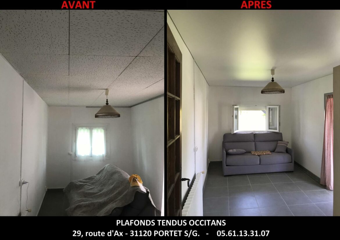 Comment cacher un plafond moche ?