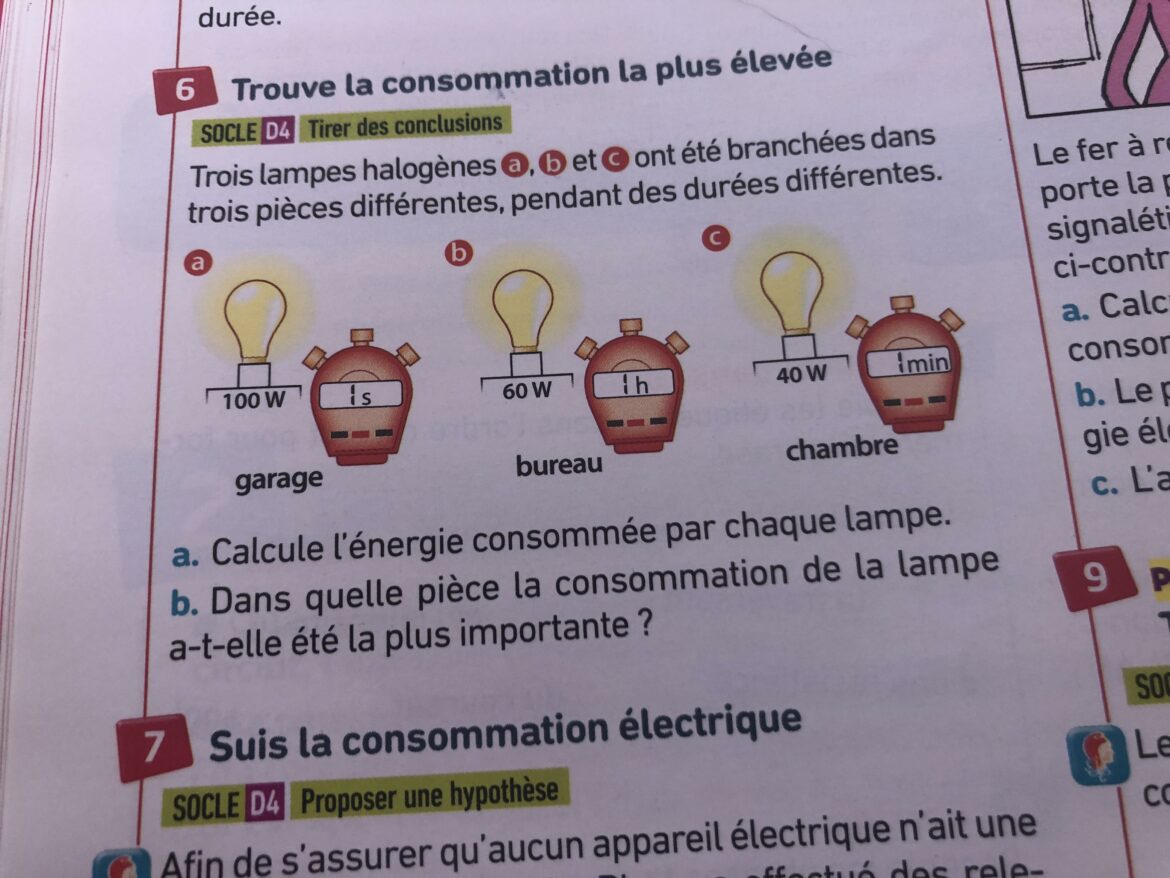 Comment calculer l energie consommé ?