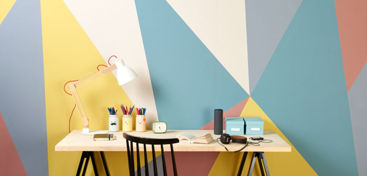Comment peindre des formes géométriques sur un mur ?