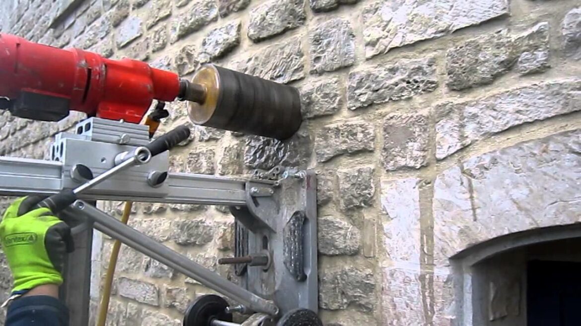 Comment percer un mur en pierre de 80 cm ?