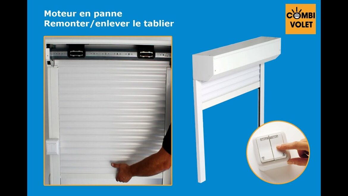 Comment remonter manuellement un volet roulant electrique en panne ?