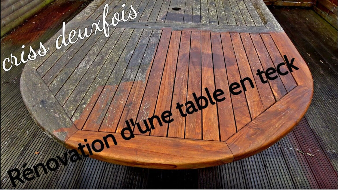 Comment restaurer une table en teck ?