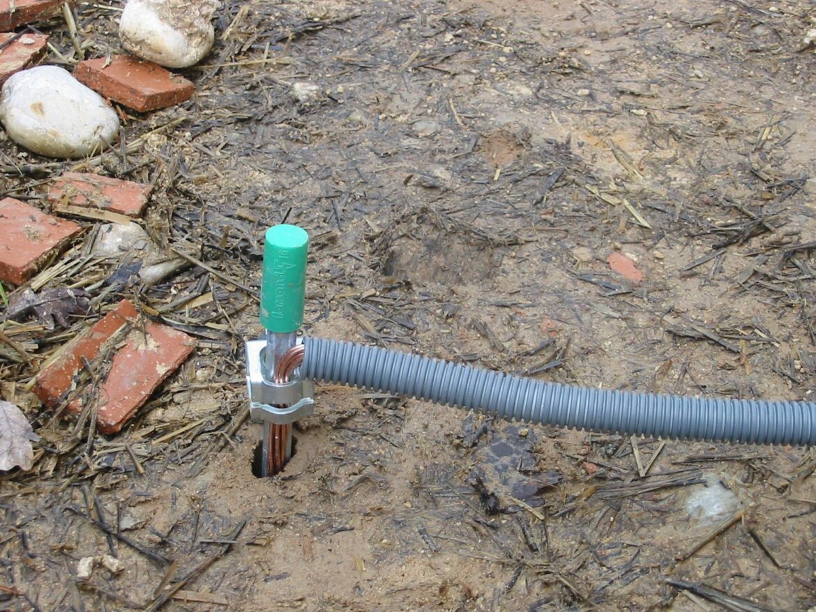 Où planter le piquet de terre ?