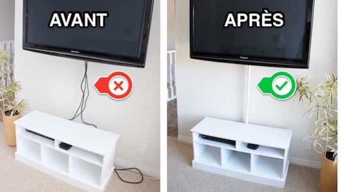 Comment cacher les câbles de la TV ?