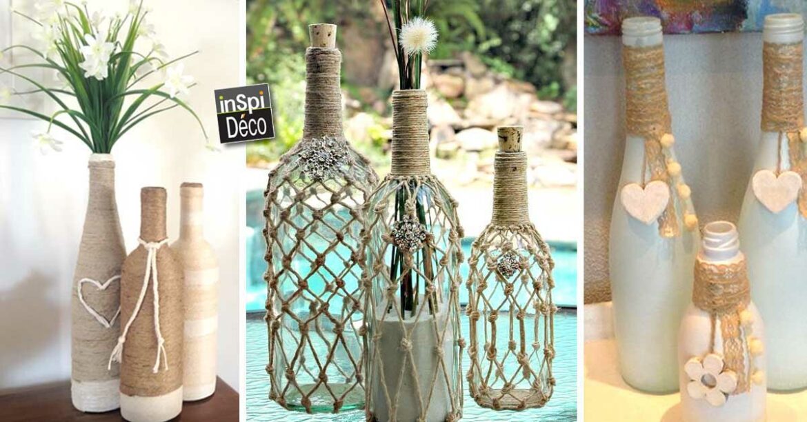 Comment coller de la ficelle sur une bouteille ?