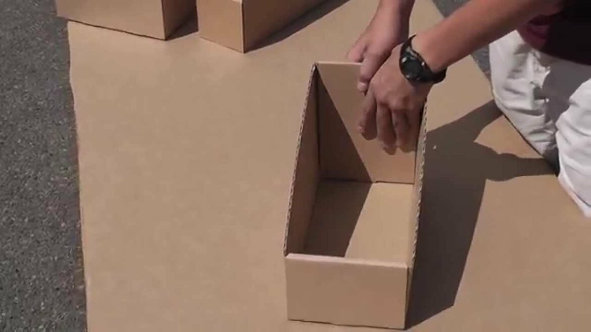 Comment faire des casiers de rangement en carton ?