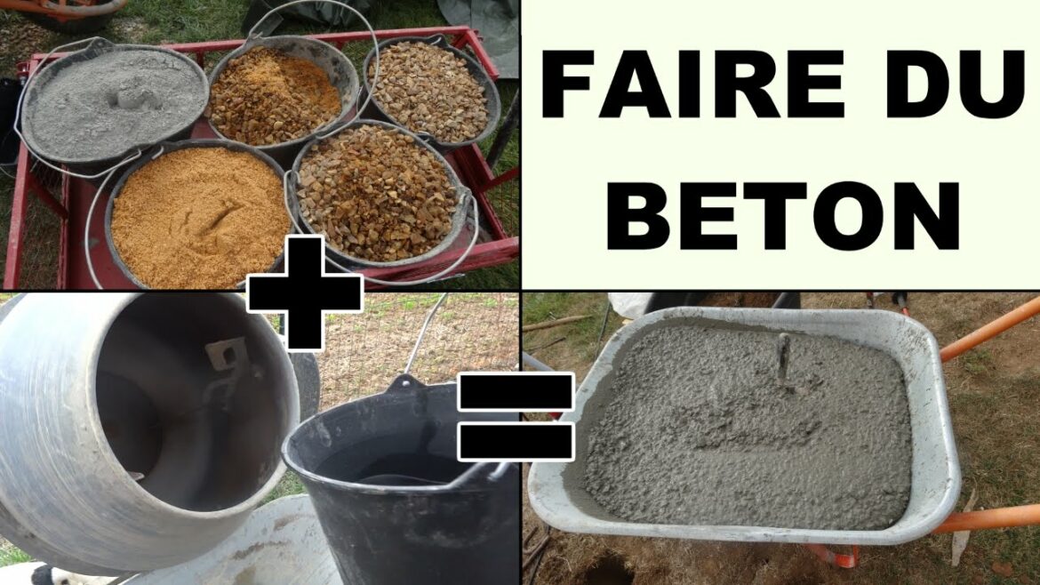 Comment faire du béton couleur pierre ?