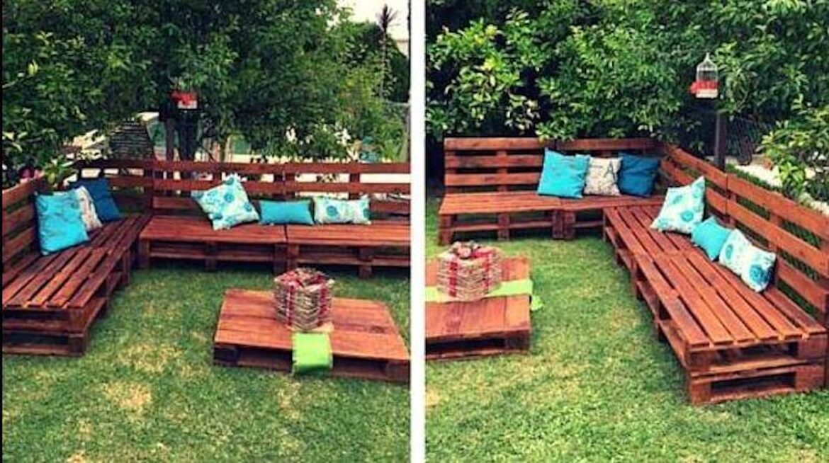 Comment faire un salon de jardin avec des palettes ?