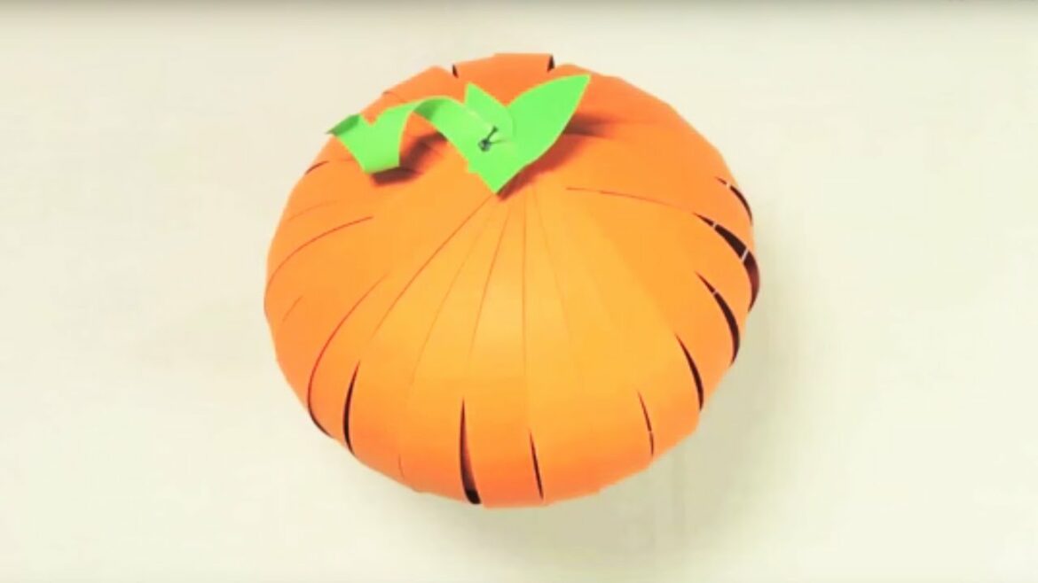 Comment faire une citrouille avec du papier ?