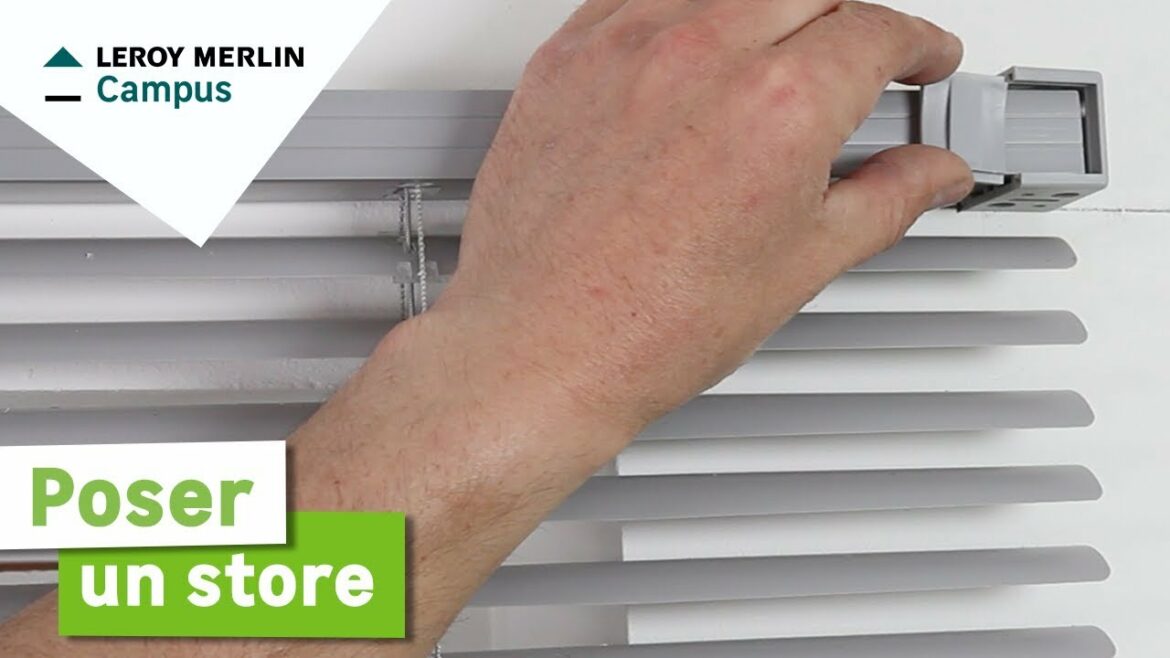 Comment monter un store enrouleur jour et nuit ?