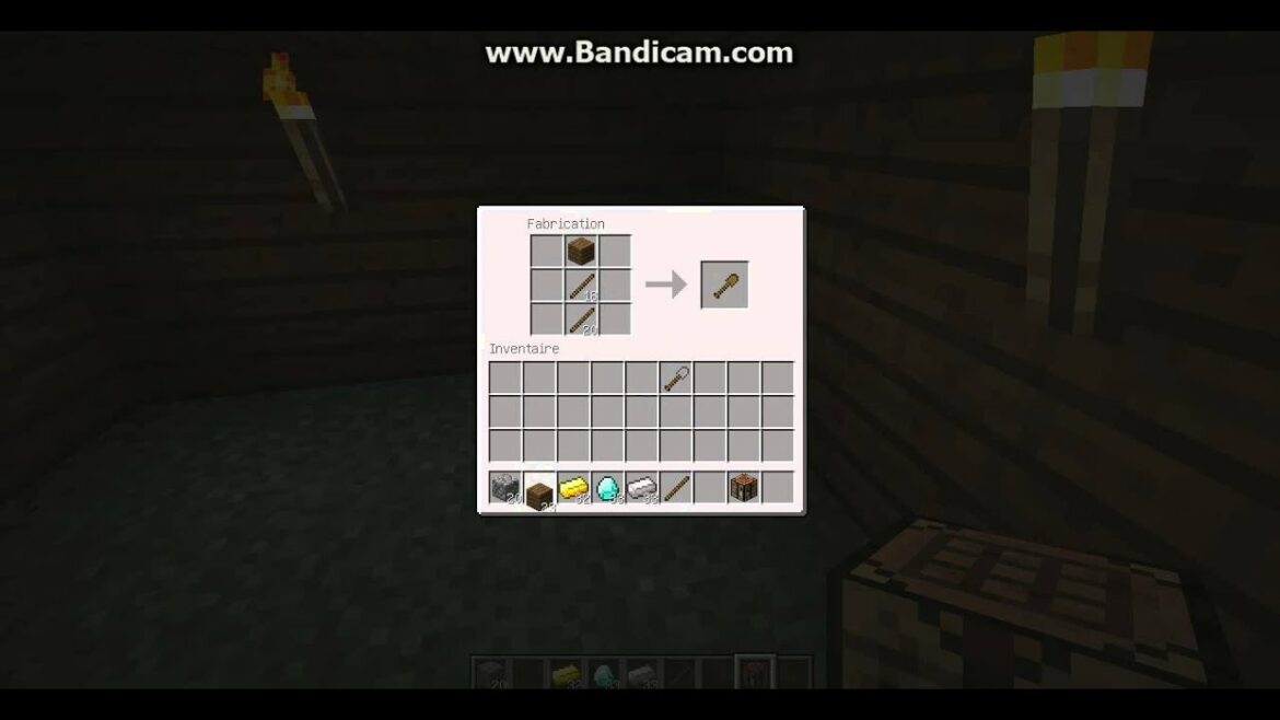 Comment on fait une pelle dans Minecraft ?