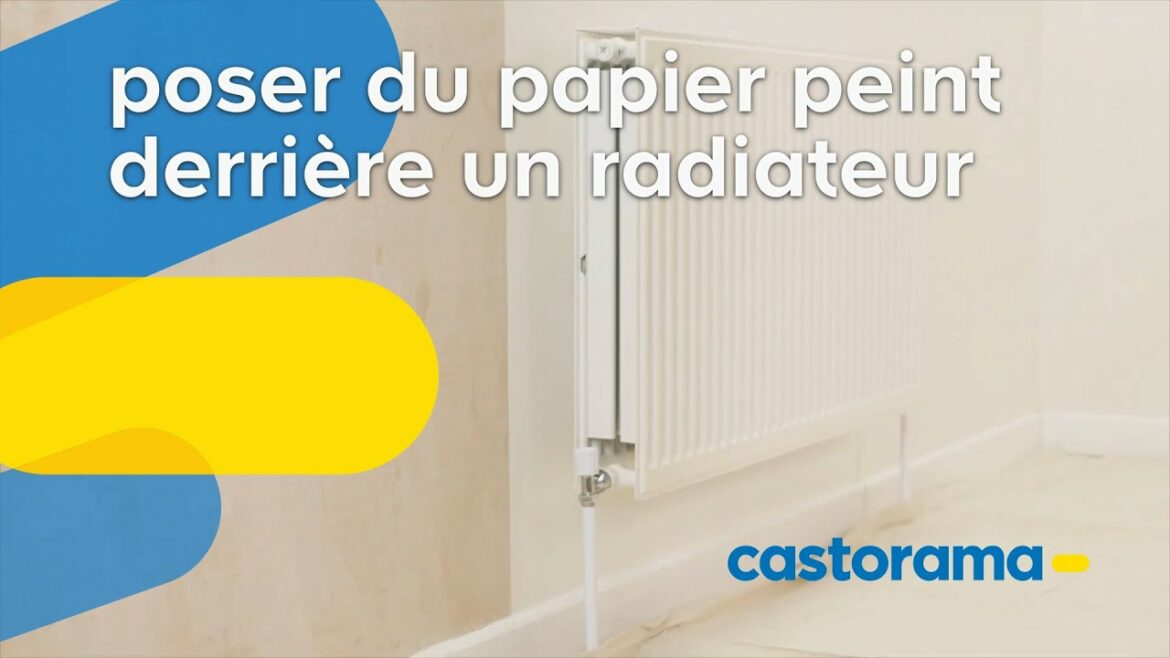 Comment poser du papier peint derrière un WC ?