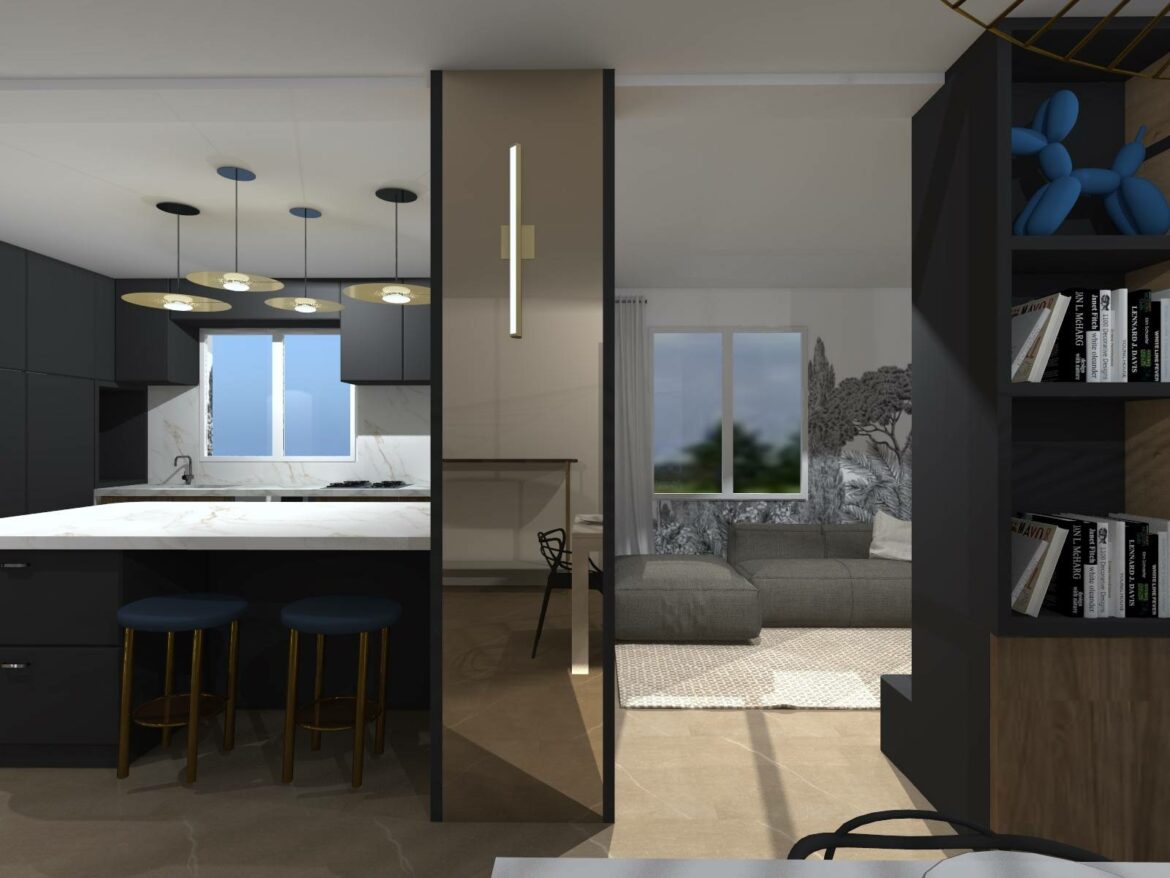 Comment séparer la cuisine de l'entrée ?