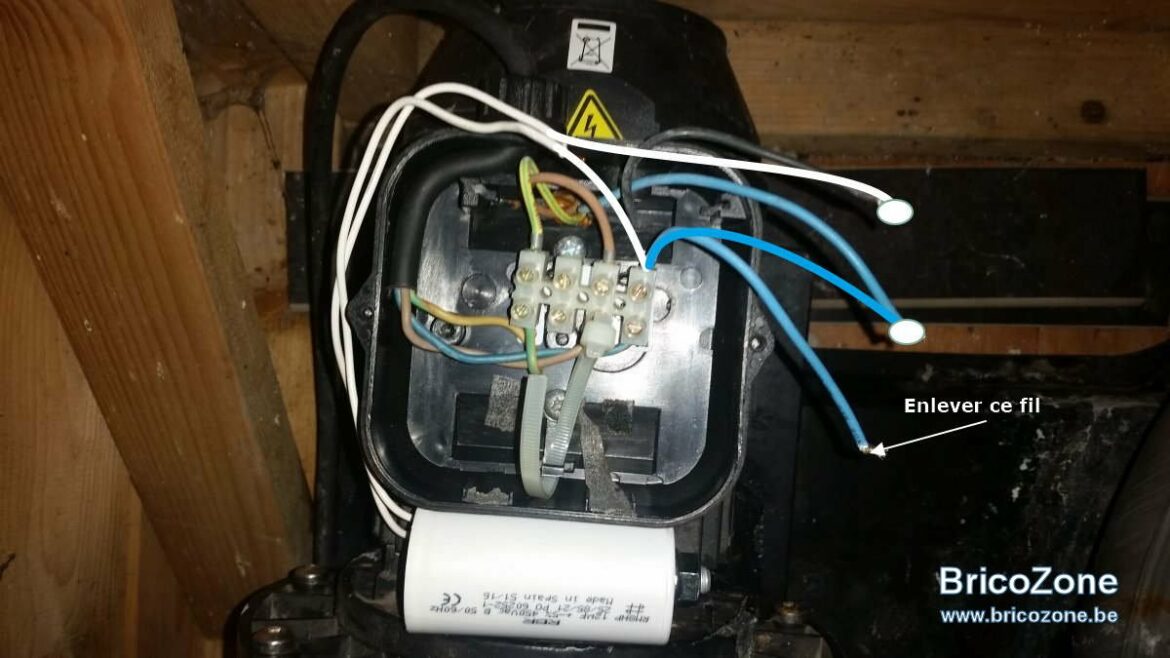 Ou brancher le fil blanc ?