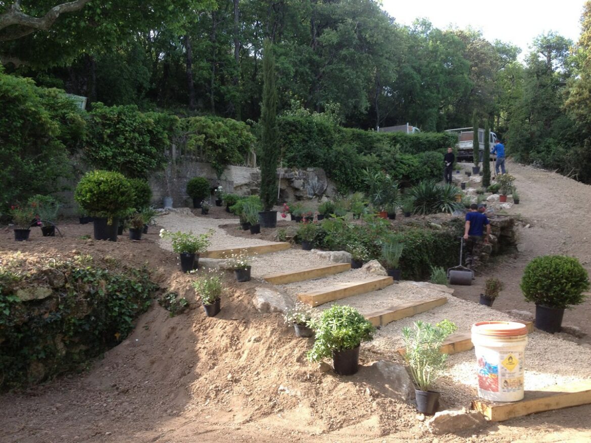 Comment faire des paliers sur un terrain en pente ?