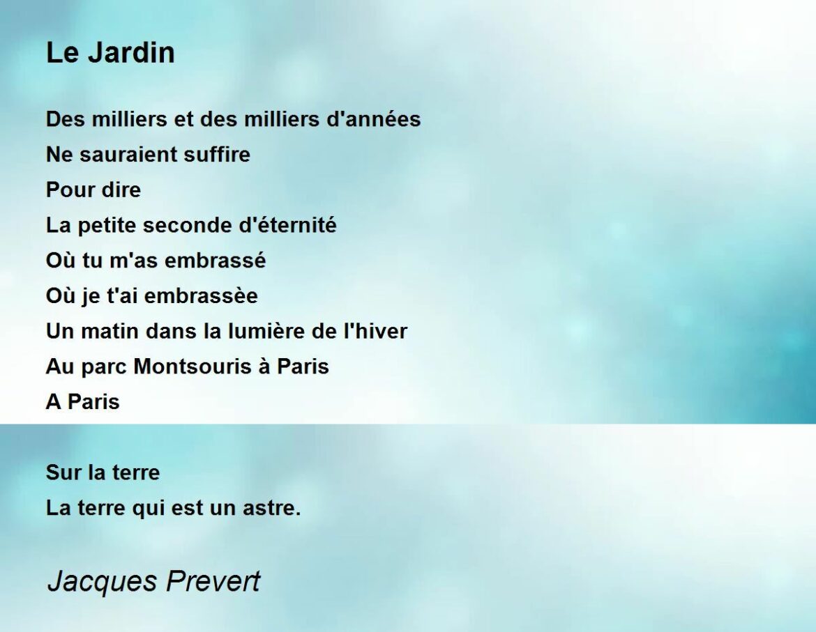 Pourquoi choisir paroles de Prévert au bac ?